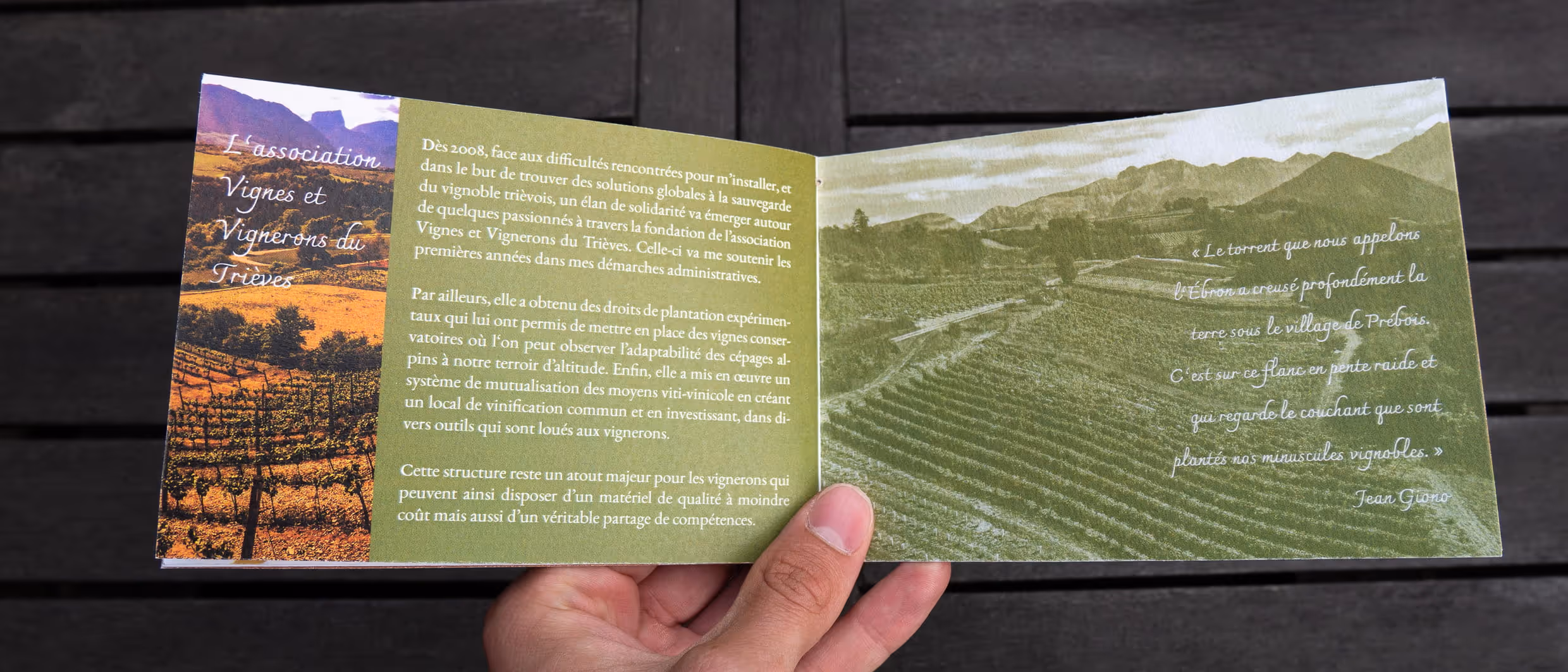 Brochure du Domaine de l'Obiou sur l'histoire du domaine