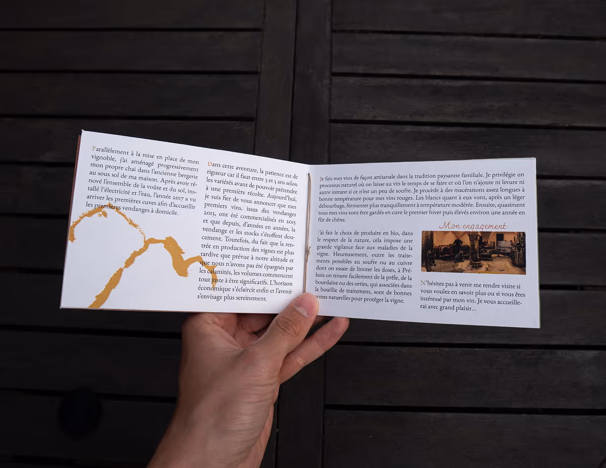 Suite de la présentation du Domaine de l'Obiou sur la brochure