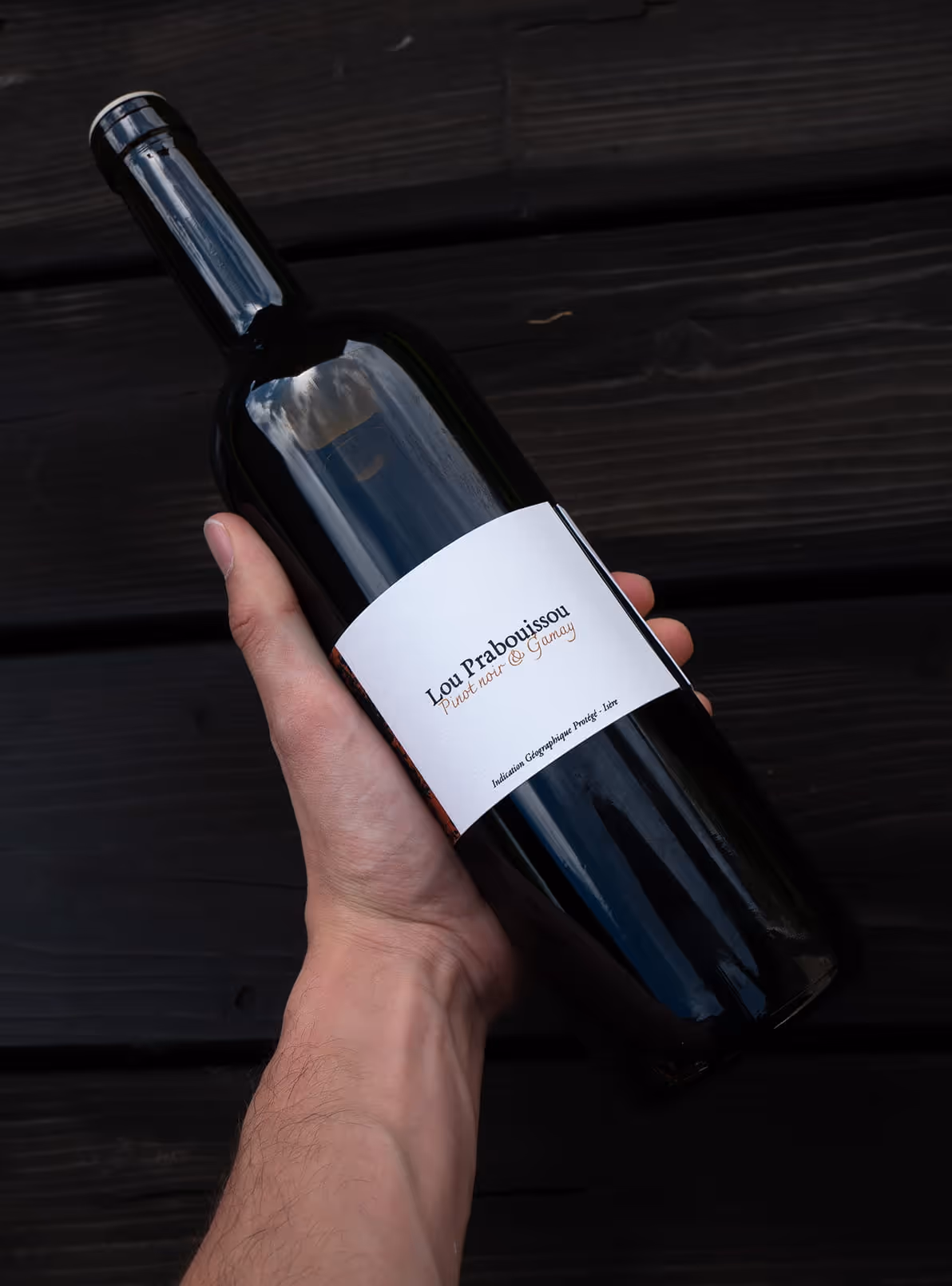 Bouteille de vin du Domaine de l’Obiou nommée Lou Prabouissou
