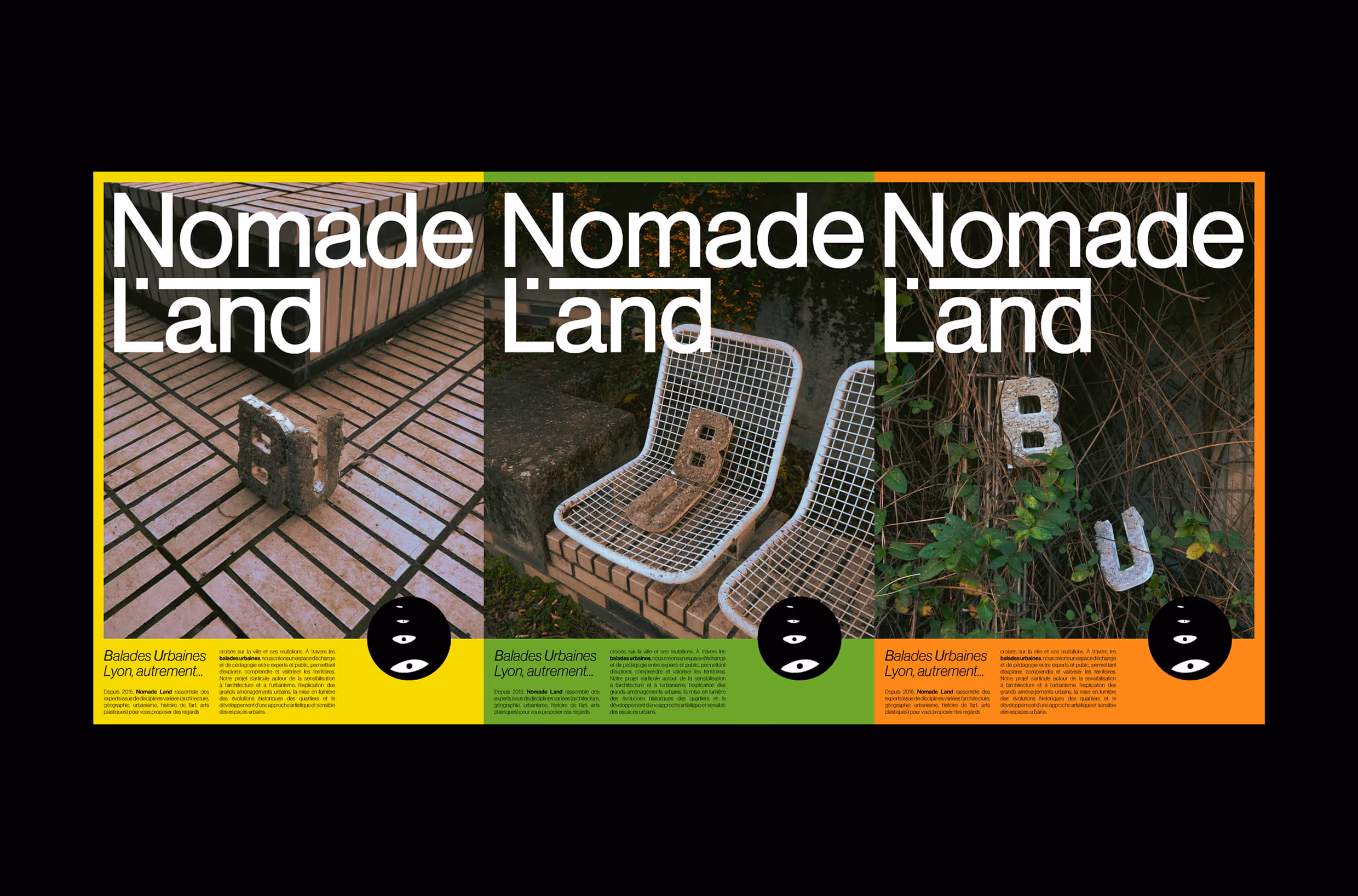 Triptyque d’affiche de Nomade Land